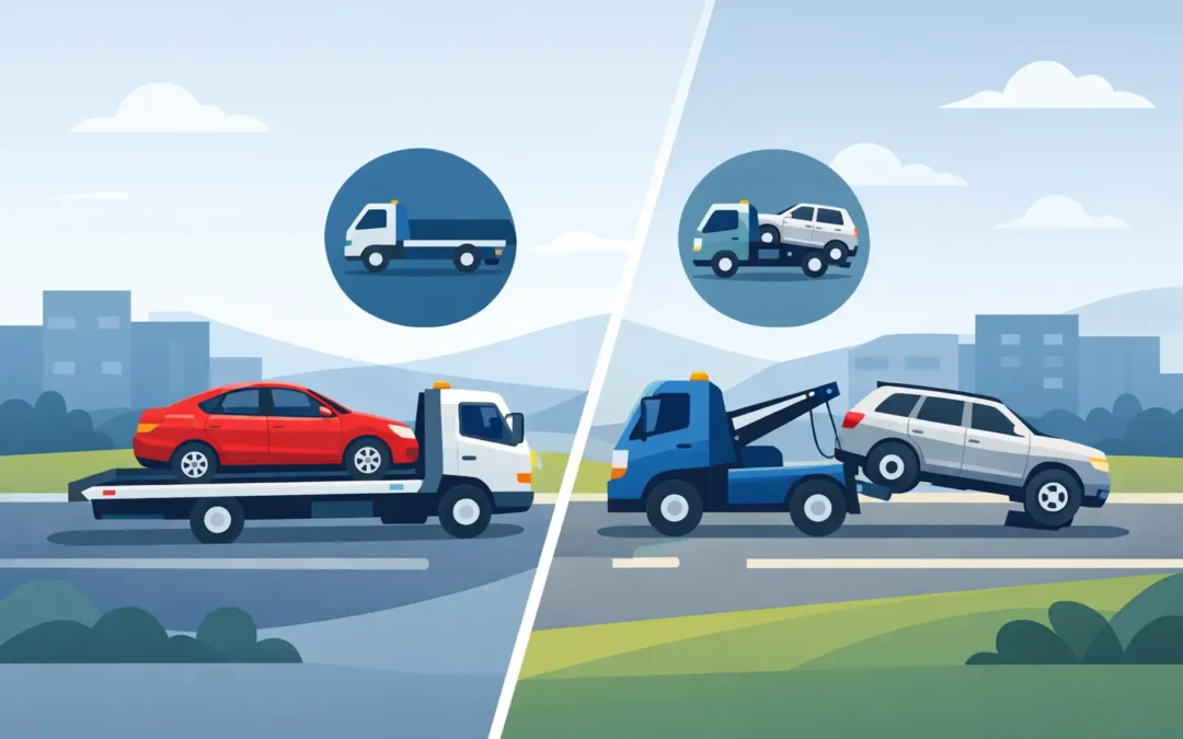 Flatbed Versus Wheel Lift Towing Explained