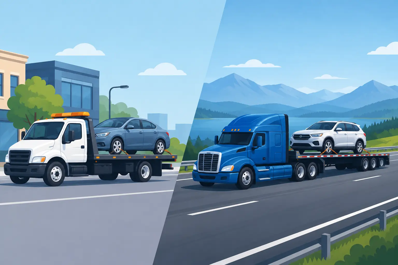 Local Versus Long Distance Towing Explained Local Versus Long Distance Towing Explained